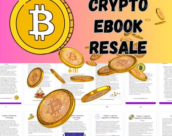 Crypto Currency eBook & Workbook Canva Editable Done For You Template for Resell- Rebrand Bundle Deal Whit label