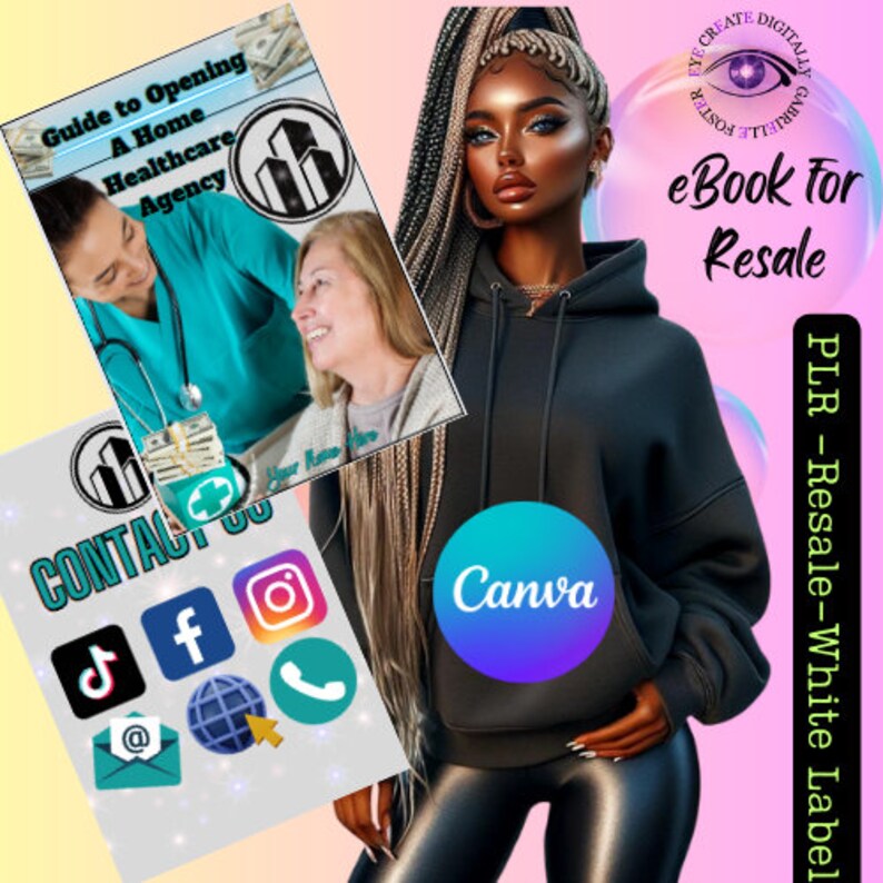 Home Healthcare Agency Guide: 37-Page Canva Pro Editable eBook (Resale Rights) image 3