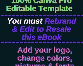 Credit Repair eBook Canva Template: DIY Resale, White Label (PLR)