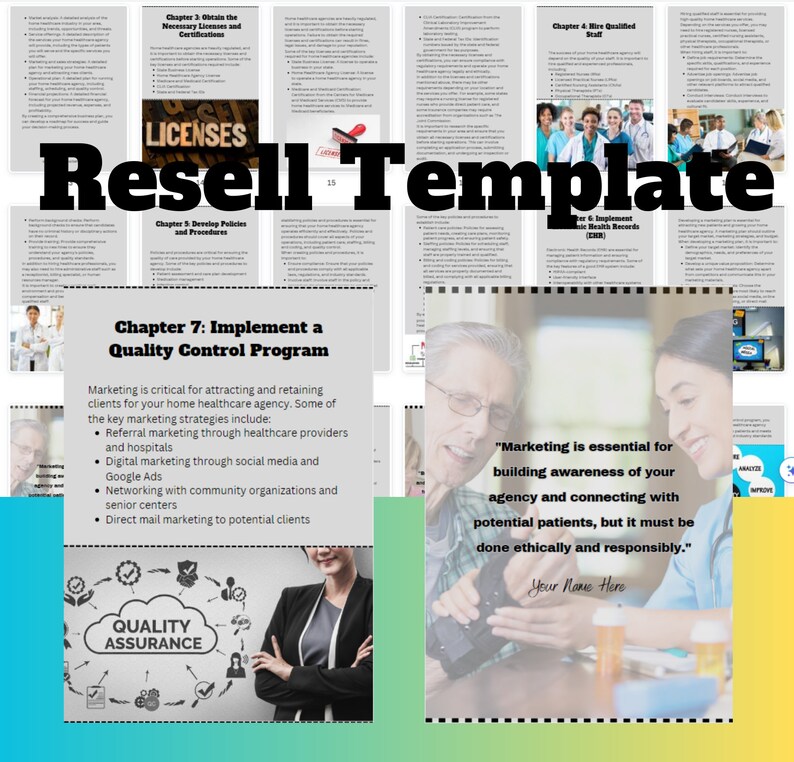 Home Healthcare Agency Guide: 37-Page Canva Pro Editable eBook (Resale Rights) image 5