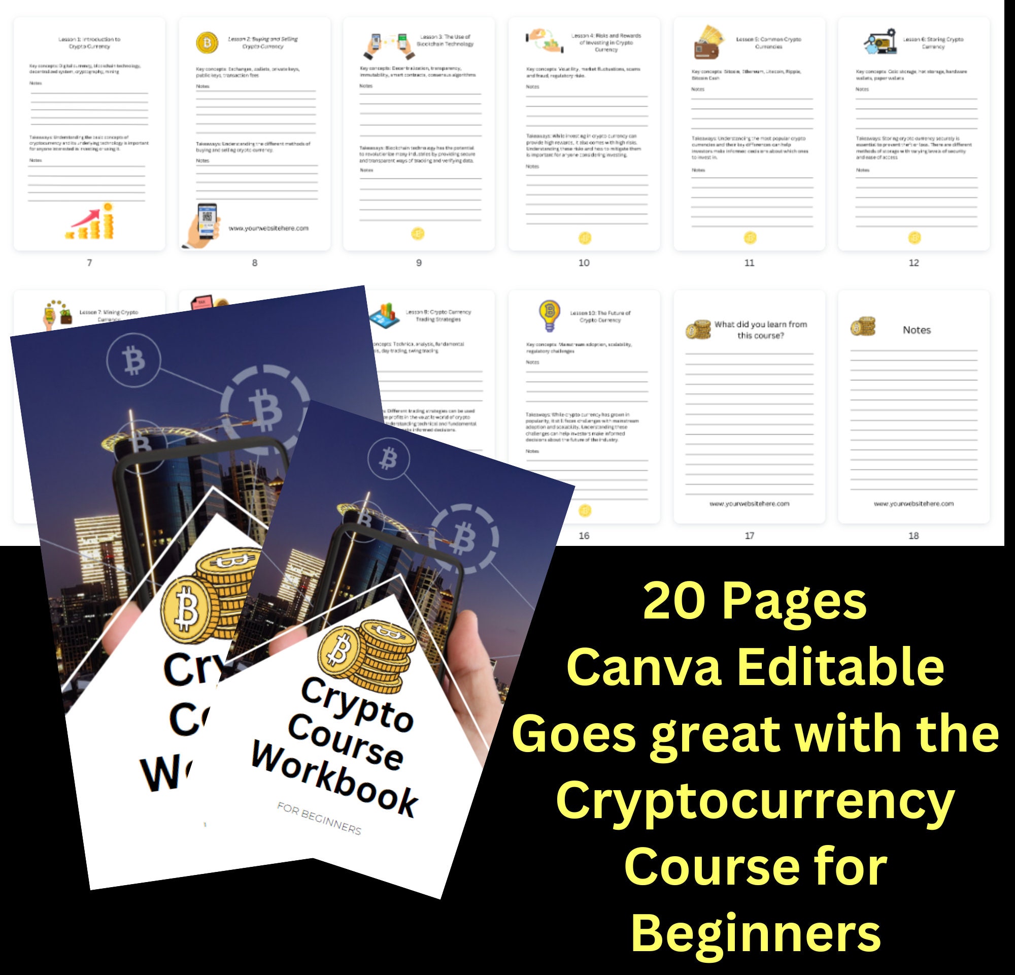 PLR Crypto Course Template: Canva Editable, Resell Rights (digital  Download) - Etsy