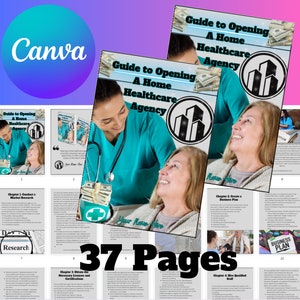 Home Healthcare Agency Guide: 37-Page Canva Pro Editable eBook (Resale Rights) image 4
