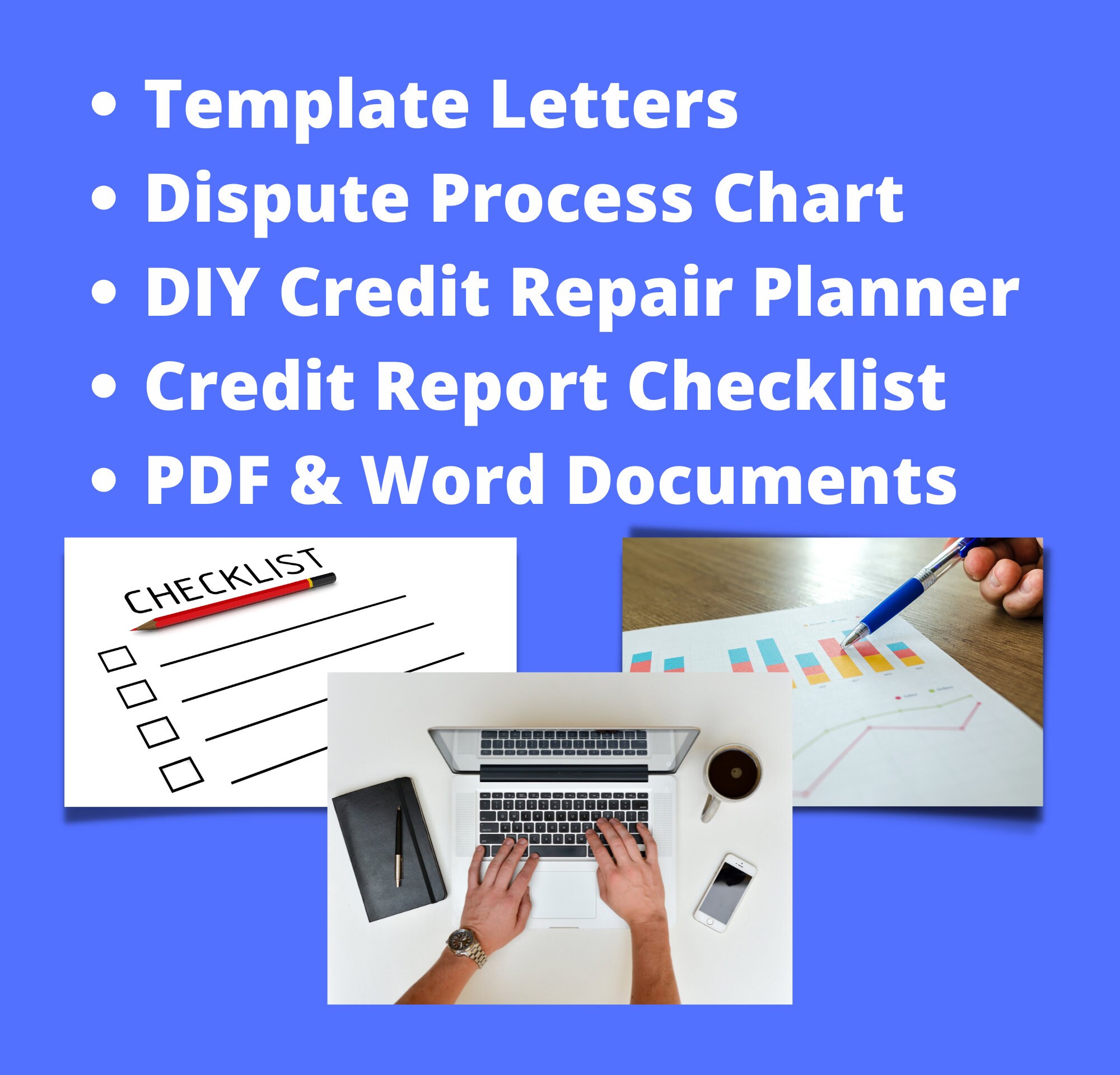 100 Dispute Letter Template Library Credit Repair Kit Etsy
