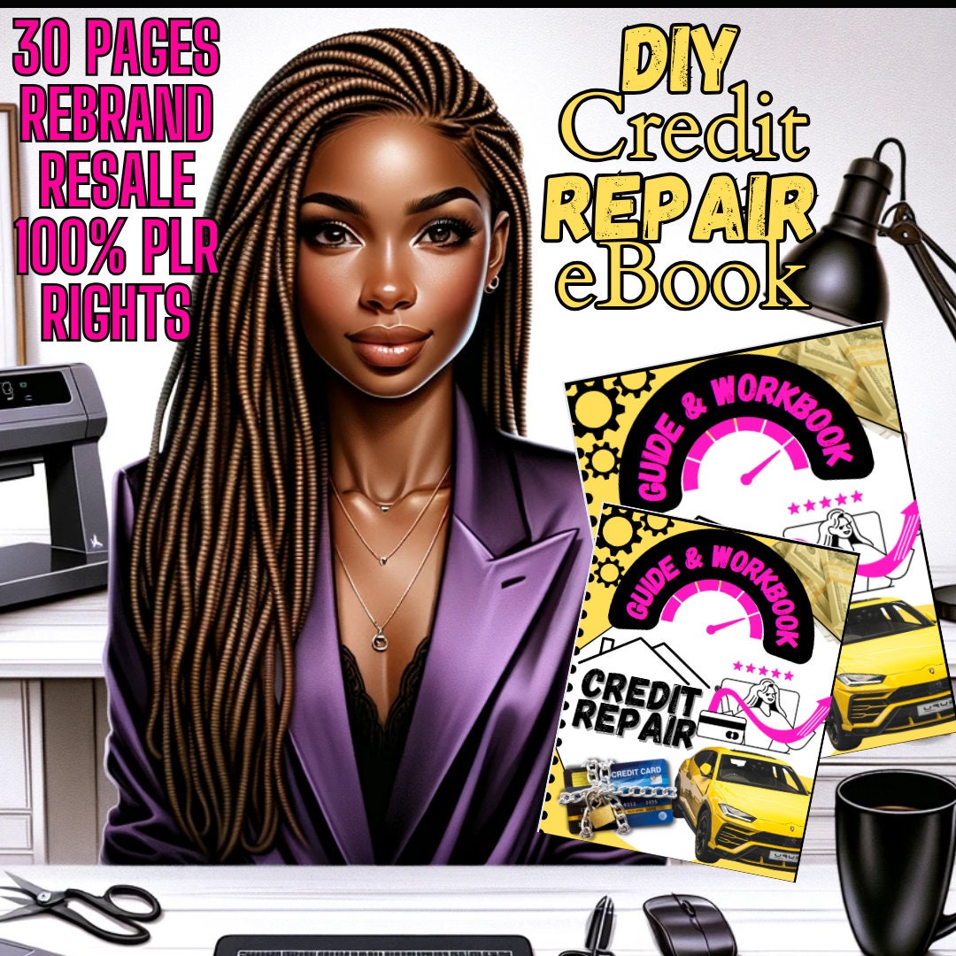 Credit Repair Ebook, Canva Editable, for Resale, DIY Credit Repair