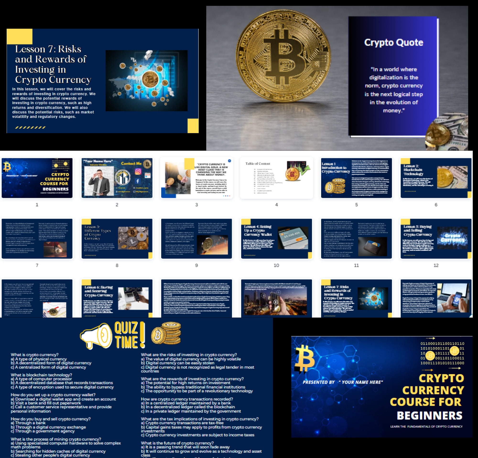 PLR Crypto Course Template: Canva Editable, Resell Rights (digital  Download) - Etsy