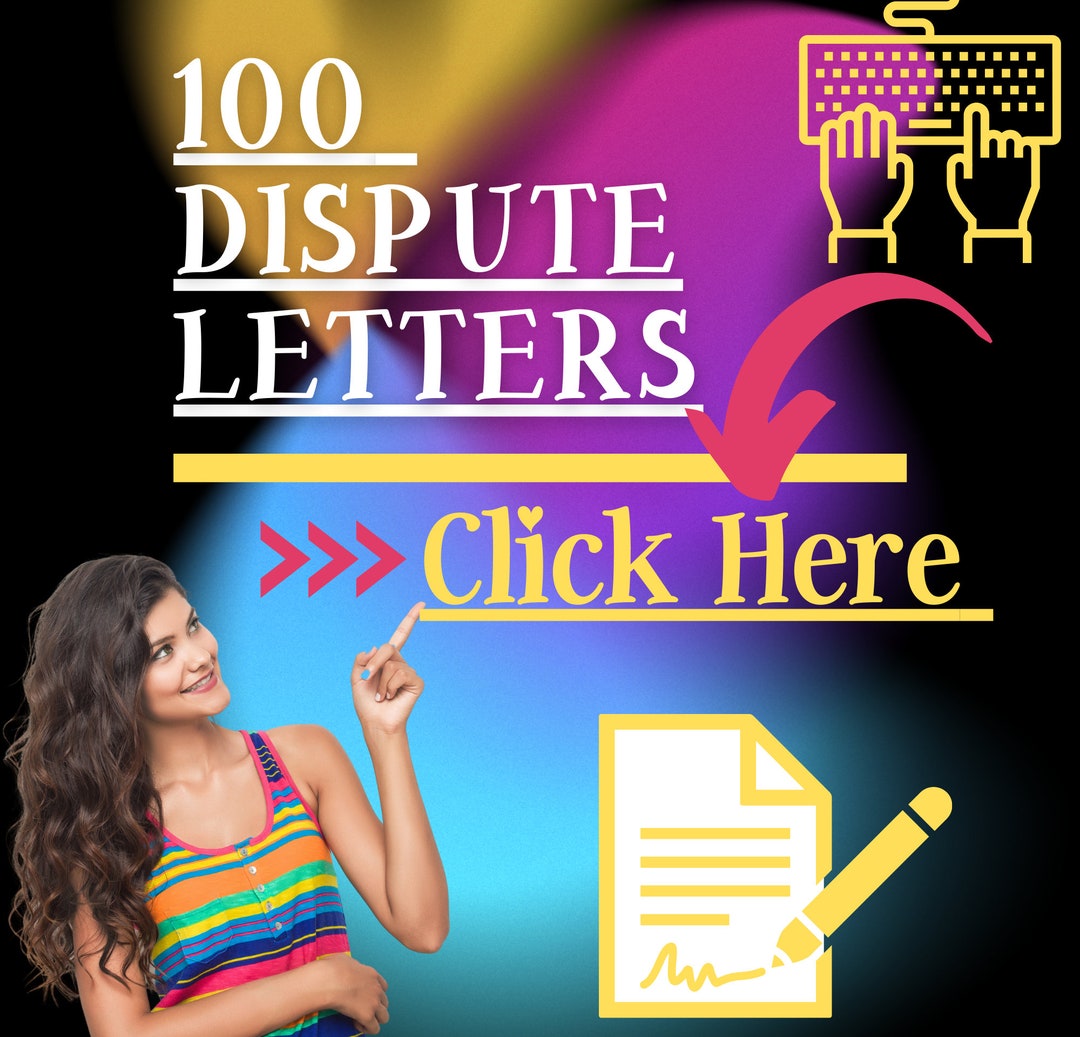 100 Dispute Letter Template Library Credit Repair Kit Etsy
