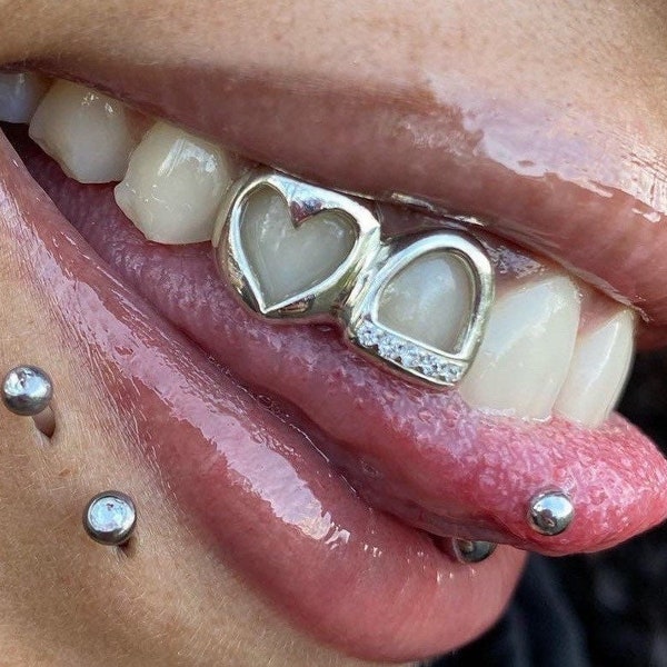 Double Window With Heart Grillz, United Kingdom, Custom Fitted