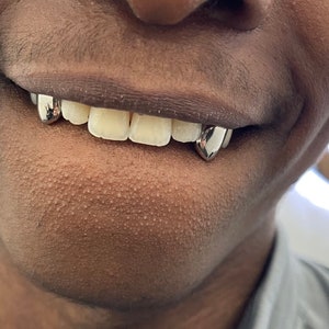 Sin deslustre Dental Gold Tooth Cap Grillz, a prueba de humo, envío a todo el Reino Unido imagen 2