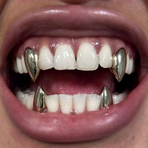 Vampire Fang K9’S Grillz Teeth Tooth Caps! Srebro, złoto, najlepsza jakość!