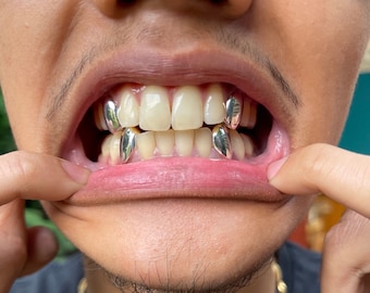 4 Argent sterling 925 Grillz UK Expédition dans le monde entier !