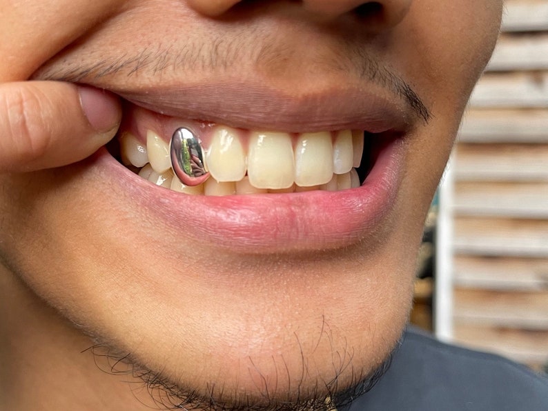 925 Sterling Silver Tooth Cap Grillz image 1