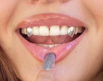 Vampire Fang K9'S Grillz Tanden Tandkappen! Zilver, goud, beste kwaliteit!