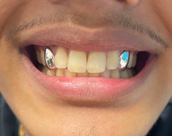 2x Sterling Silver 925 Grillz Any Teeth UK Worldwide Shipping!