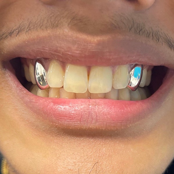 2x Sterling Silver 925 Grillz Any Teeth UK Worldwide Shipping!