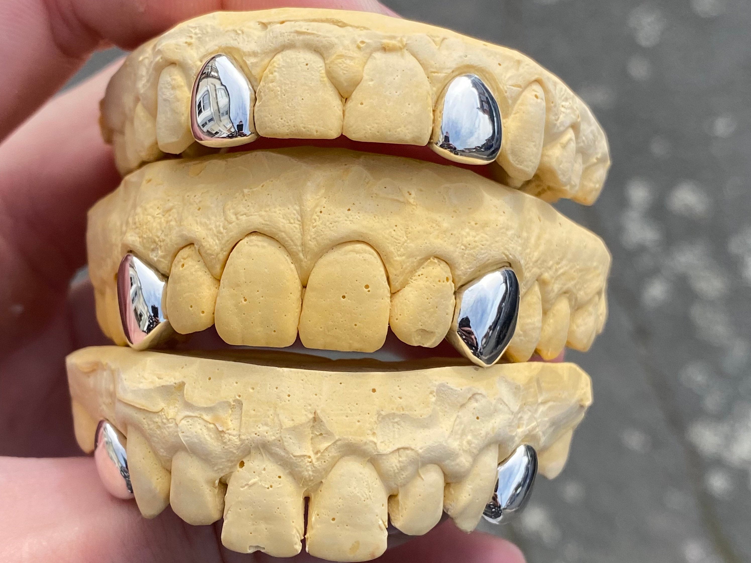 925 Sterling Silver Tooth Cap Grillz Etsy