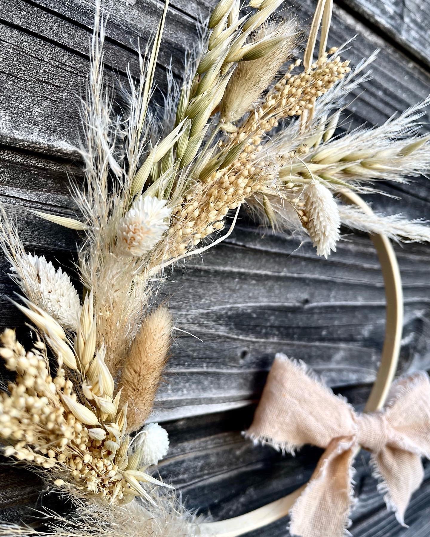Couronne de Fleurs Séchées