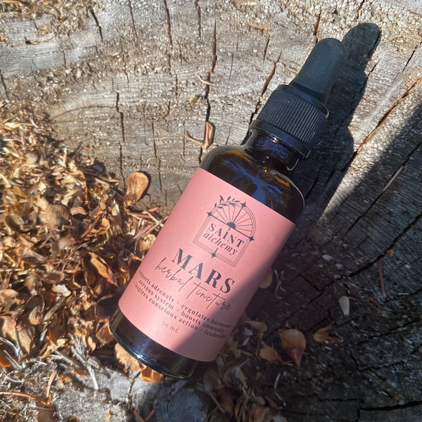 Mars Herbal Tincture | Devil's Club + Nettle + Pine Pollen + Wild Ginger | Wildcrafted Botanical Alchemy