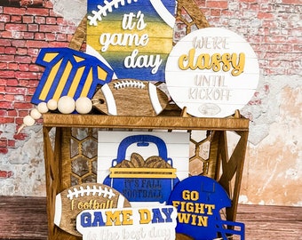 Bandeja de niveles para el día del partido de fútbol, colores personalizables, decoración del hogar