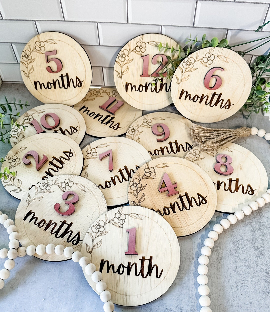 Baby 3D Milestone Markers Photo Props - Etsy