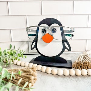 Penguin Eye Glasses Sunglasses Holder Stand