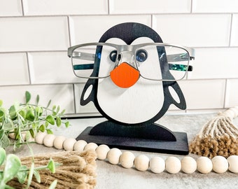 Penguin Eye Glasses Sunglasses Holder Stand