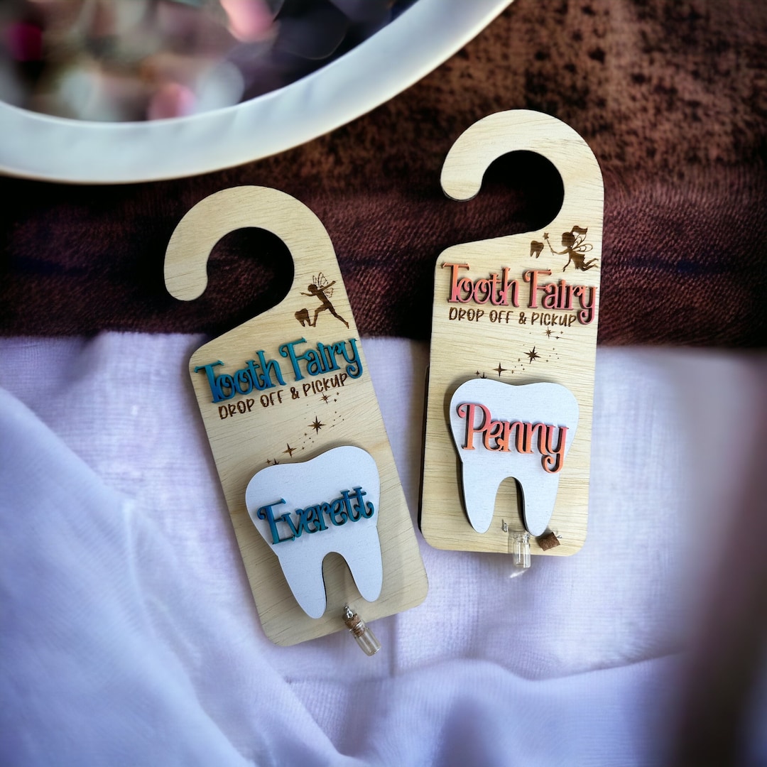 Tooth Fairy Door Hanger Personalized Boy Girl Gift for Kids - Etsy