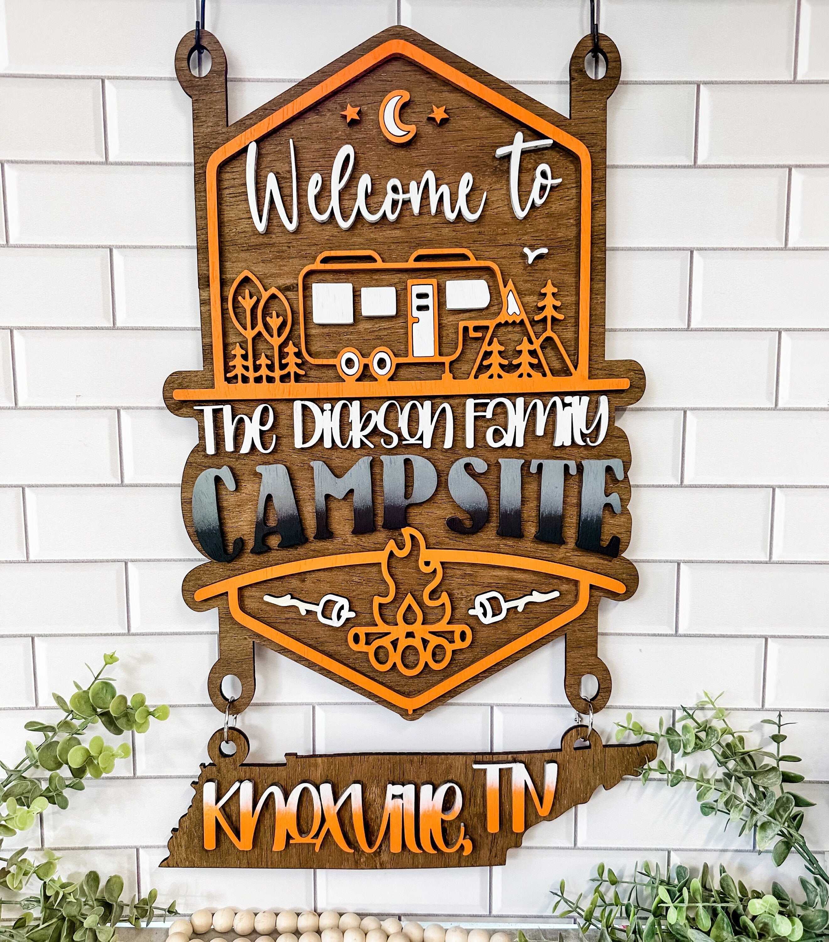 Campsite Sign Hanging Add-on Upgrade - Etsy