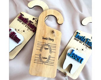 Tooth Fairy Door Hanger Personalized Boy Girl