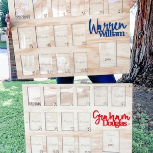 XL 4x6s School Years Photo Picture Frame Wall Art - Etsy