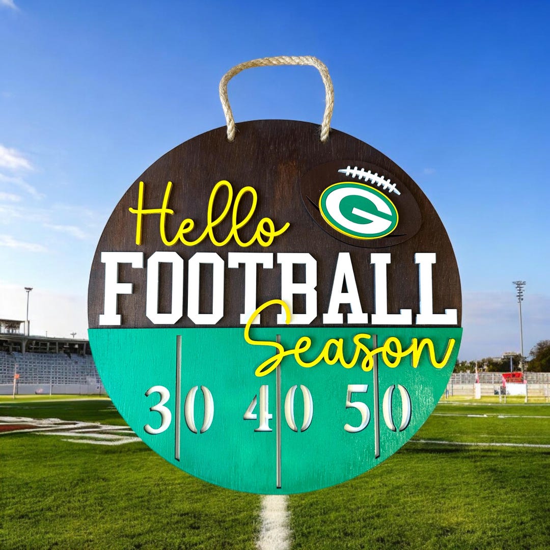 Football Season Door Sign Custom NFL Team - Etsy