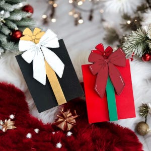 Cadeaukaarthouder voor geschenkdoos aanwezig met trekbeugel