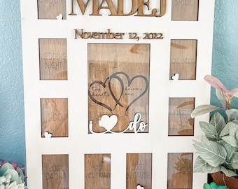 Wedding Marriage Photo Frame Personalized Wall Art