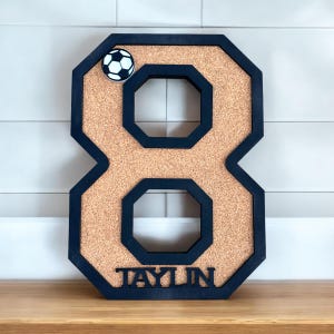 Sports Team Pins Cork Board Frame