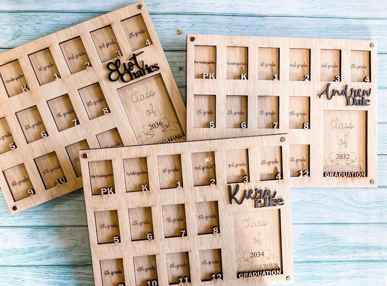 School Years Photo Picture Frame Small Size Mini Wallets Etsy