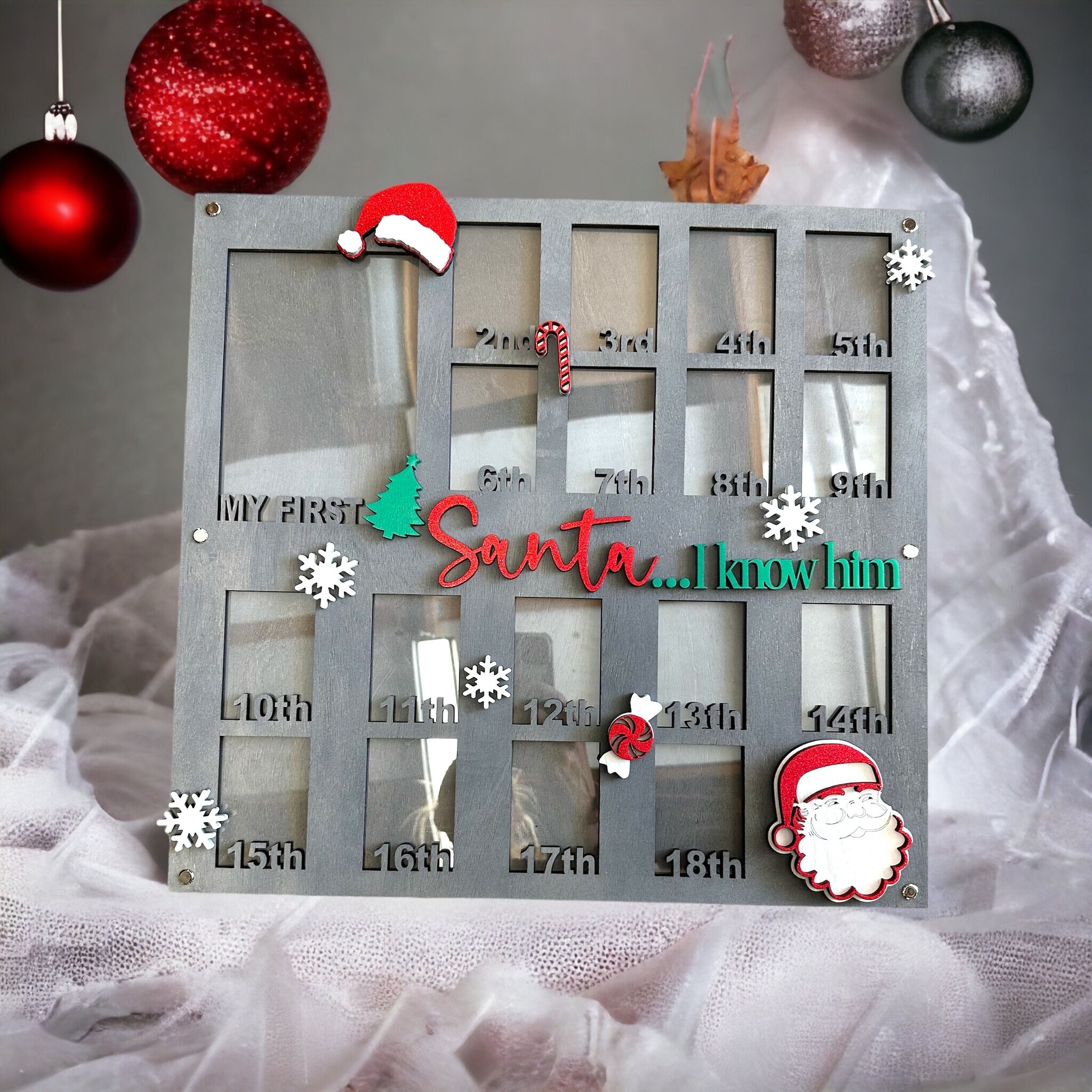 XXL クリスマス 1-18 写真額縁 ウォールアート - Etsy 日本