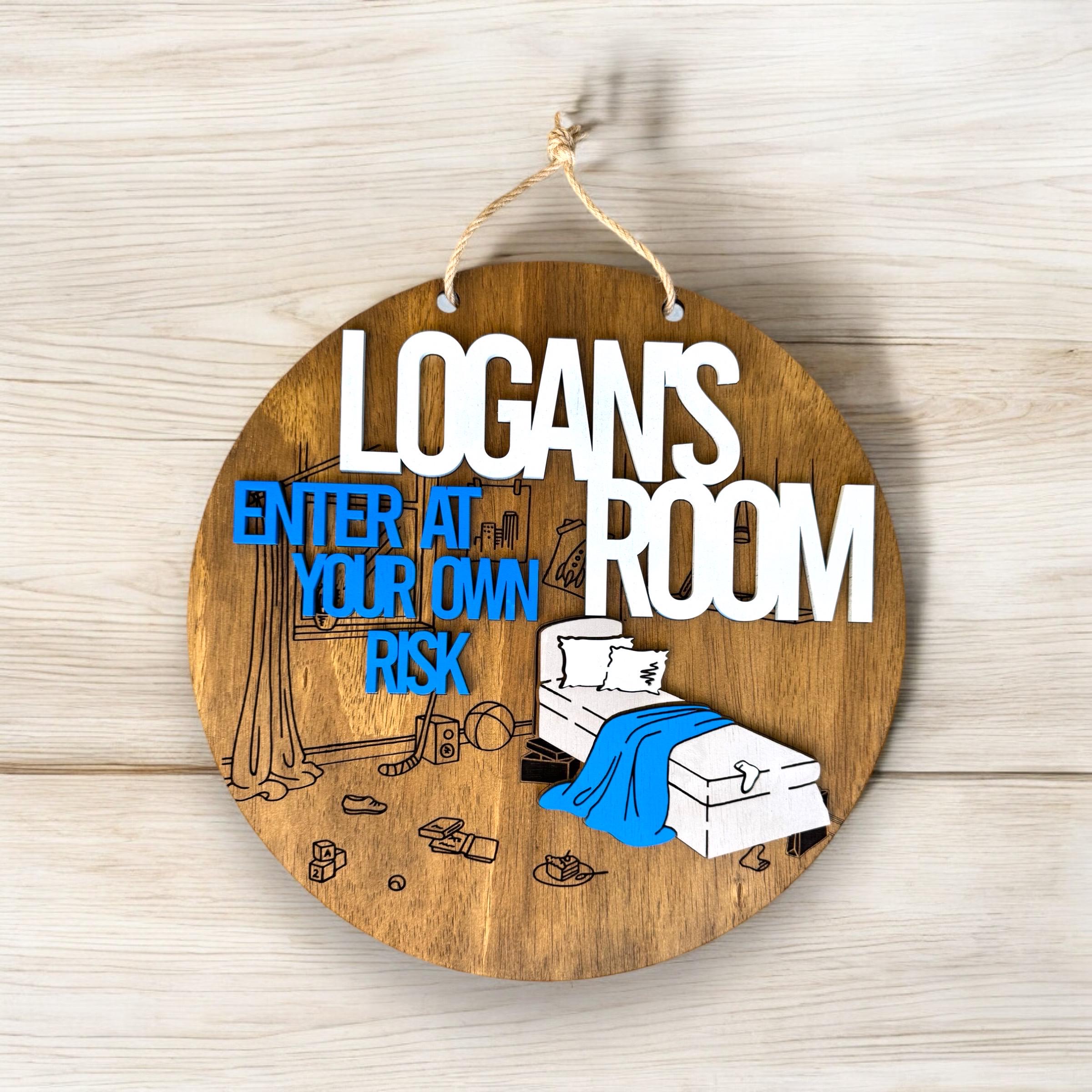 Messy Boy Room Door Sign - Etsy
