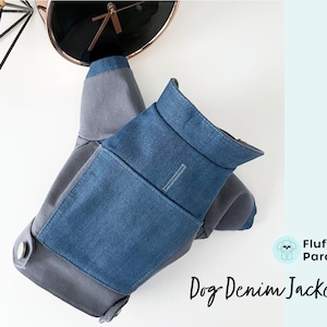 Dog Denim Jacket, Dog Jean Jacket, Small Dog Coat, Premium Dog Jacket, Luxury Dog Jacket, Puppy Jacket, Handmade Dog Clothes, Gift for Dogs