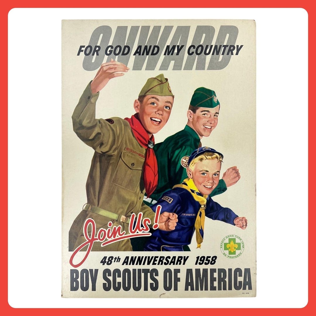 1950s Boy Scouts of America Sign 19