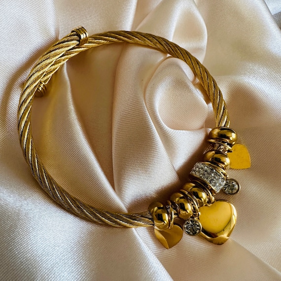 Bracciale Da Donna In Acciaio Inox Con Ciondolo A Forma Di Cuore Catena A Maglie Da Polso R 907911
