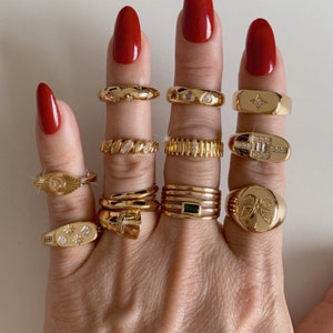 Gold Filled Adjustable Rings-Gift For Her-Unique Gift For Her