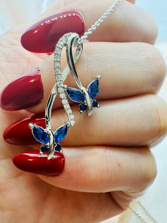 Sapphire shop infinity necklace