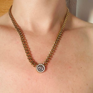 18Ct Gold Solitaire Necklace-Unique Gift For Her