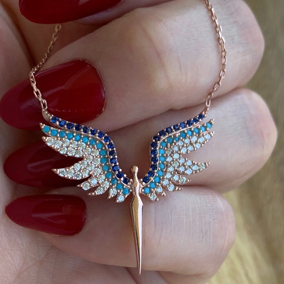 Michael store angel pendant