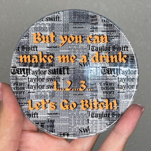 Delicate Reputation Inspired Ceramic Coaster 1 2 3 Let’s go B!