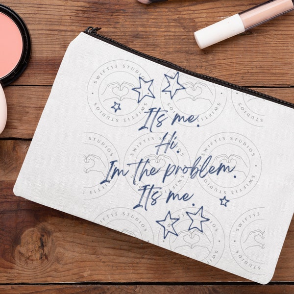 T Swift Midnights Anti-Hero Inspired  “It’s me. Hi. I’m the problem. It’s me.” Cosmetic Bag