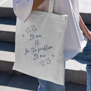 Bolsa de lona con la letra de T Swift Anti-Hero