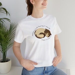T Swift Midnights Karma Inspired &quot;Karma is a Cat Purring in my lap cause it loves me&quot; Shirt