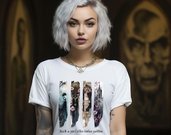 Brush stroke, just a girl who loves gothic, digital download, gothic