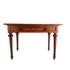 Vintage table Art Nouveau antique kitchen table dining table farmhouse table