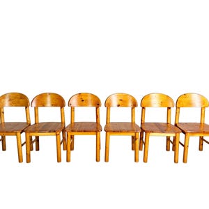 Set di 6 sedie Rainer Daumiller, in pino vintage di metà secolo